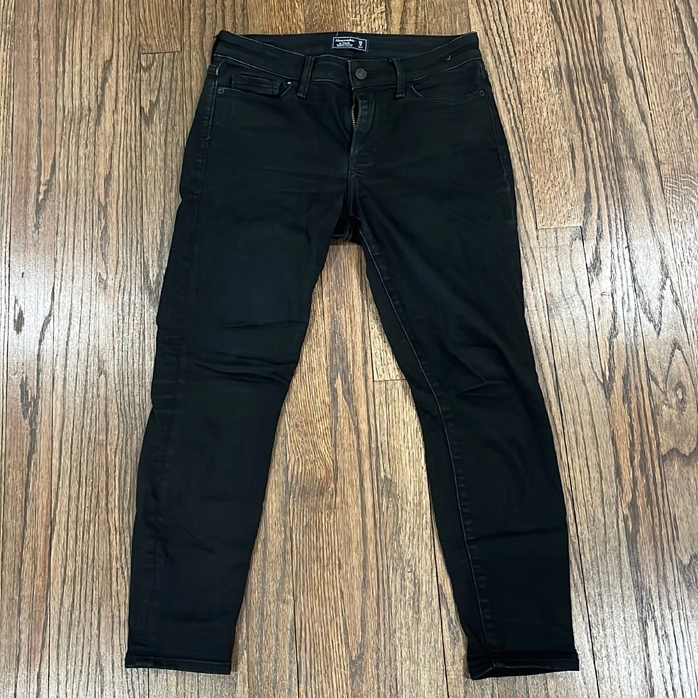 Abercrombie & Fitch Harper ankle length black jeans